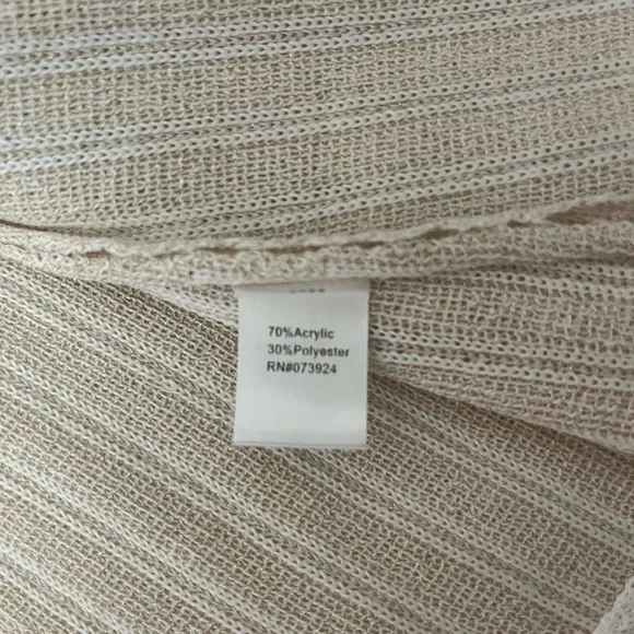 Ming Wang Cream Cardigan Sweater - Picture 6 of 8